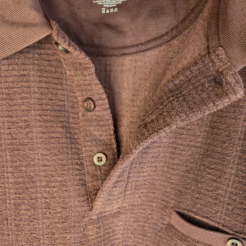 David Taylor Mens Long Sleeve Sweater Maroon XL